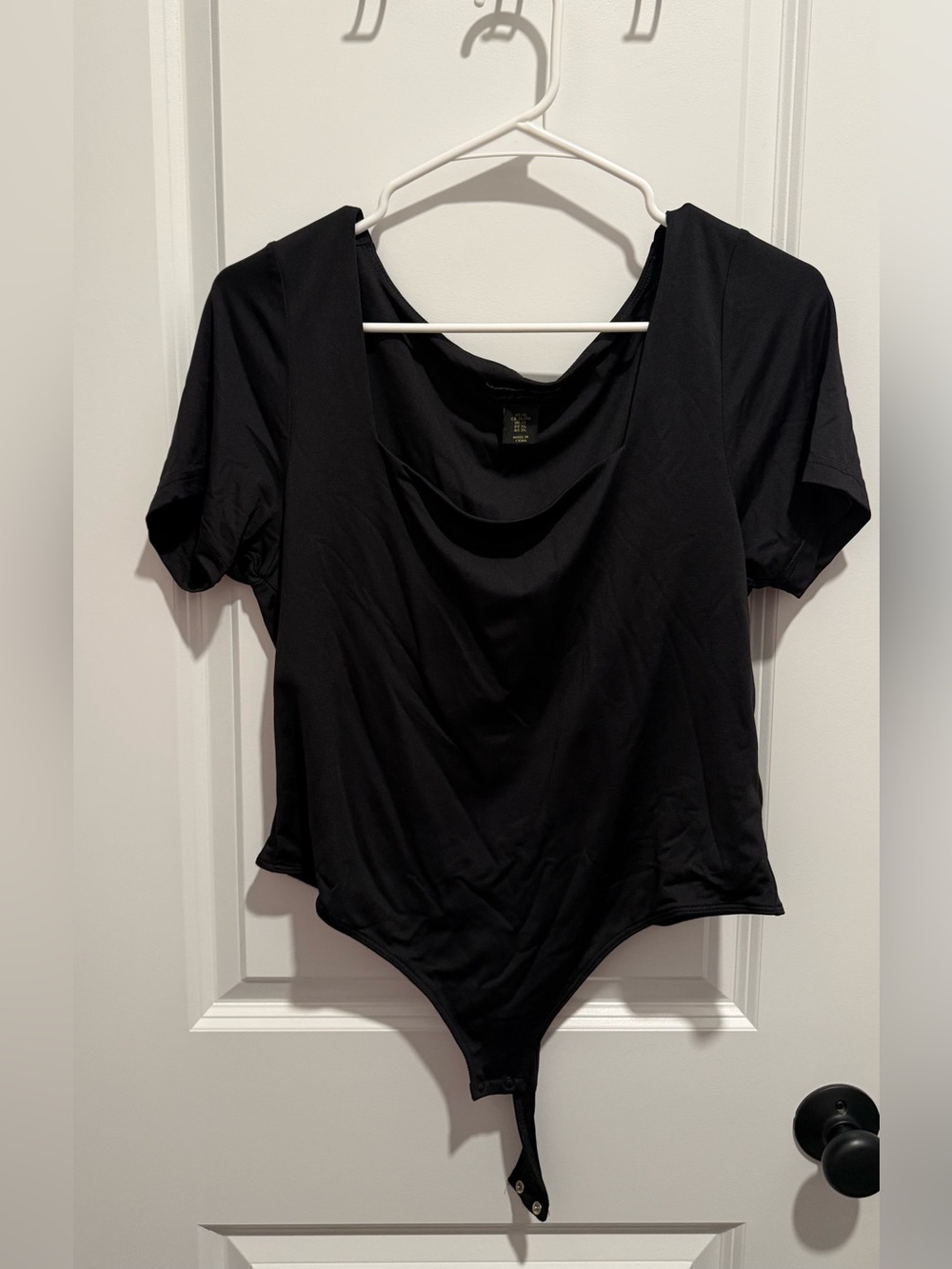 House of Harlow - Black Short-Sleeve Bodysuit